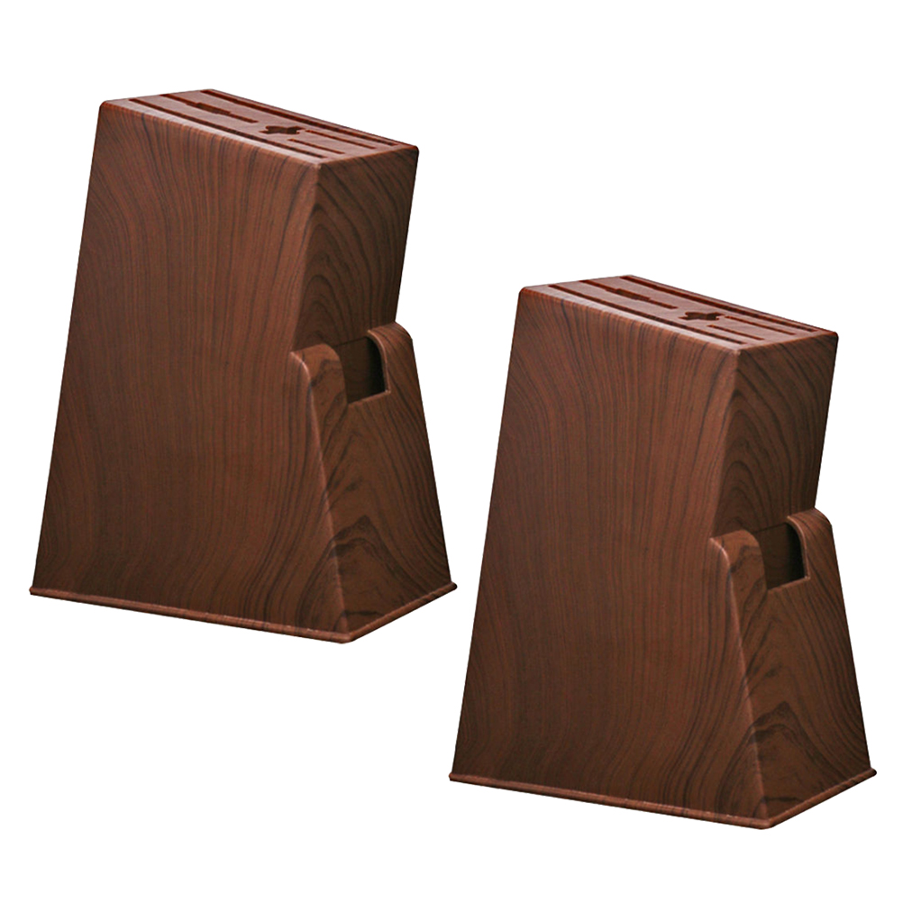 2 Pcs Knife Holder Plastic Storage Shelves Knives Shelf Knives Rack Knives Storage Shelf