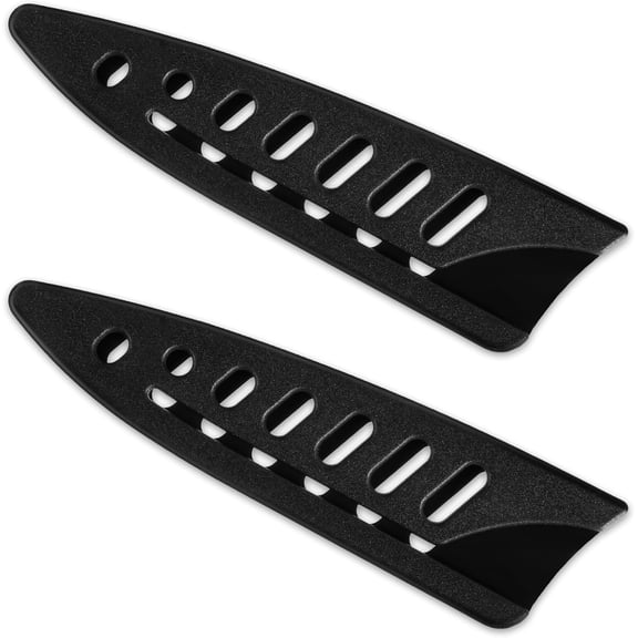 2 Pcs Knife Sheath Blade Protector Kitchen Safety Knife Covers or Sleeves for 3.5 inch Paring Knives Black Universal Plastic Knives Guards for Kitchen