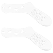 FELTECHELECTR Transparent Acrylic Sock Models, Smooth and Durable, Ideal for Knitting, 2Pcs