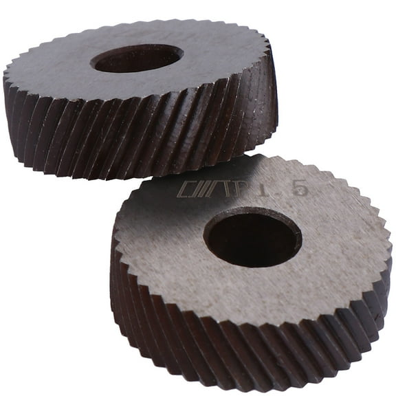 ifundom Lathe Knurling Tool Wheels Steel 2 Pieces Metal Knurling Wheels for Lathe Machine Accessories