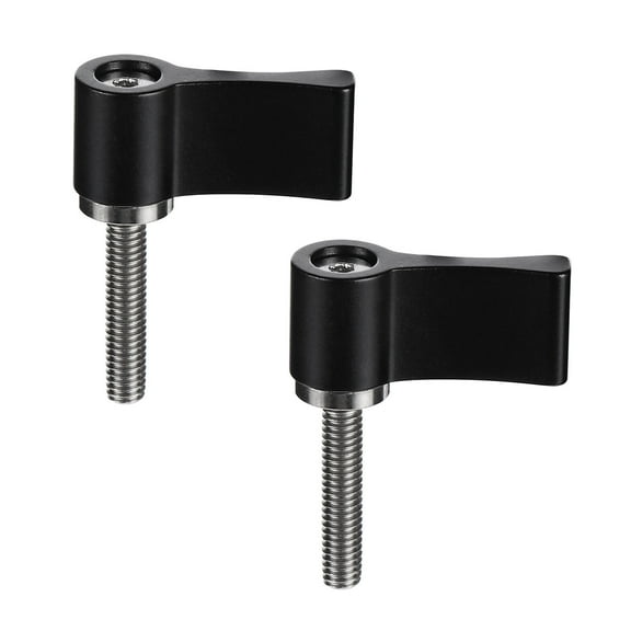 2 Pcs L-Shaped Adjustable Metal Screws with Spring-Loaded Handles for Secure Fastening