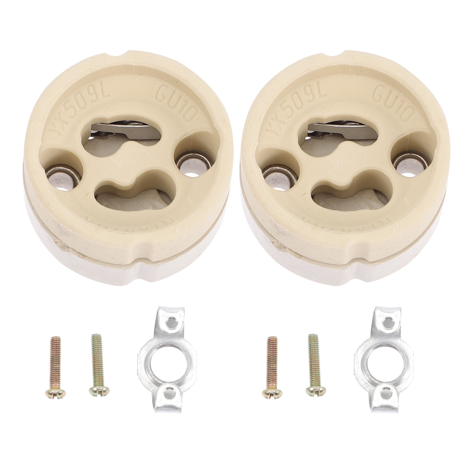 2 Pcs Lamp Head Replacement Parts Light Bulb Socket Candlesticks