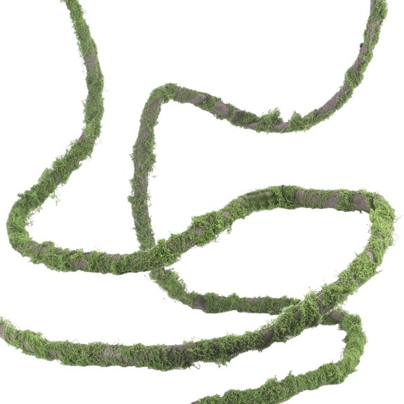 2 Pcs Large Bendable Artificial Tree Branches with Faux Moss, Flexible Hollow Tube with 0.67 in & 0.79 in Outer Dia, DIY Forest Decorations for Gardens, Parties, Weddings, Reptile Habitats