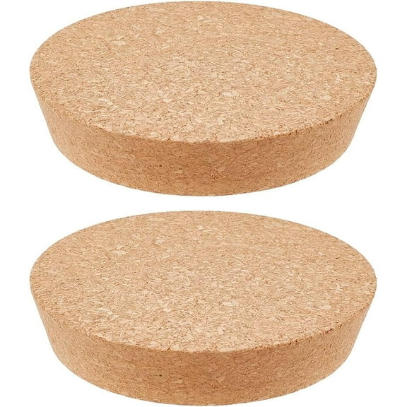 2 Pcs Large Cork Stoppers Tapered Cork Plugs 4.6-5.1 Inch Wooden Tapered Cork Stopper Glass Jar Wine Bottle Lids Natural Soft Wood Replacement for Kitchen Wedding Favor Canning - 2.5cm Thick