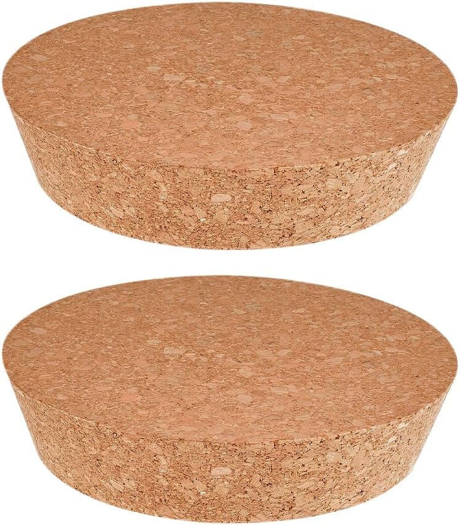 2 Pcs Large Cork Stoppers Tapered Cork Plugs Wood Corks Lids Bottle ...