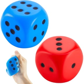 2 Pcs Large Foam Dice Soft Jumbo Dot Dice Learning 6 Sided Foam Dice Fake Giant