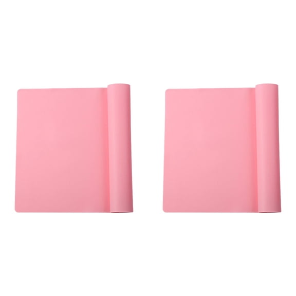 2 Pcs Large Silicone Sheet for Crafts Jewelry Casting Molds, Multipurpose Silicone Mat, Reusable, Waterproof, Heat Resistant, Food Grade Placemat