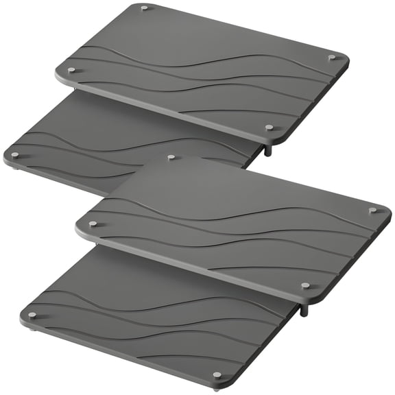 2 Pcs Large Stone Drying Mats, Quick Drying Stone Mats for Kitchen Counter, Non-Slip Diatomaceous Earth Drying Pads, Ideal for Keeping Counters Clean