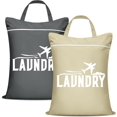 thumbnail image 1 of Fiodrimy Adult Washable/Waterproof Nylon Drawstring Closure Travel Laundry Bag, 24''×36'', 2 Pack, 1 of 1