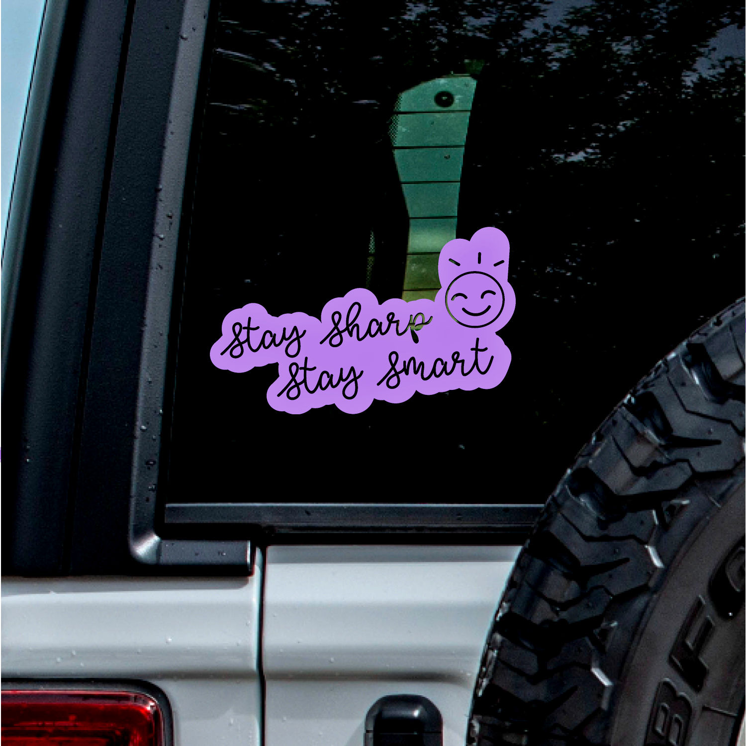 (2 Pcs, Lavender Purple, 14'' X 8.6'') Transparent Adhesive Decal ...