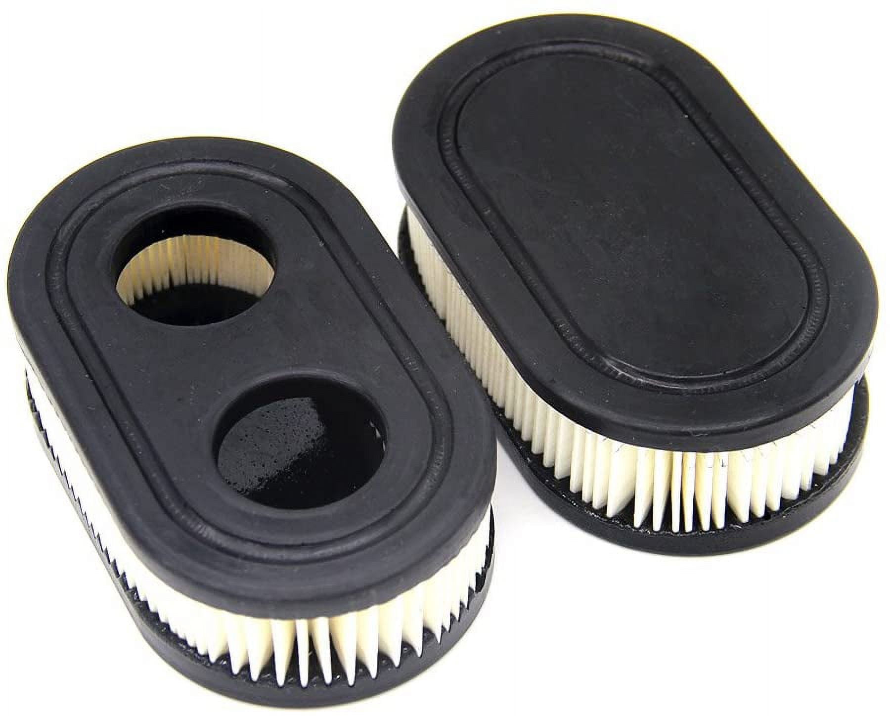 2 Pcs Lawn Mower Air Filters \u0026 Spark Plugs Paper Air Filters Lawn Mower Filter Elements For Briggs Stratton Engines 550Ex Eco-Plus 575Ex Series Replaces Engine