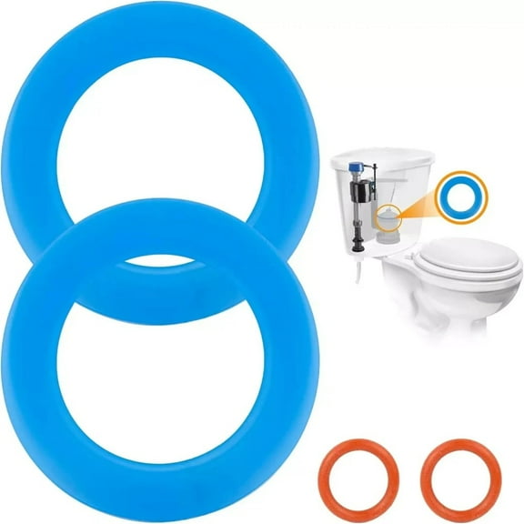 2 Pcs Leak-Proof Silicone Flush Valve Seal For Toilets Tank 7301111-0070A Parts