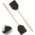 thumbnail image 1 of 2 Pcs Leather Fly Swatter,Happon Heavy Duty Manual Fly Swatter with Long Wood Handle,Durable Fly Swatter Catcher Wasp Swatter for Indoor Outdoor Home Fly, 1 of 7