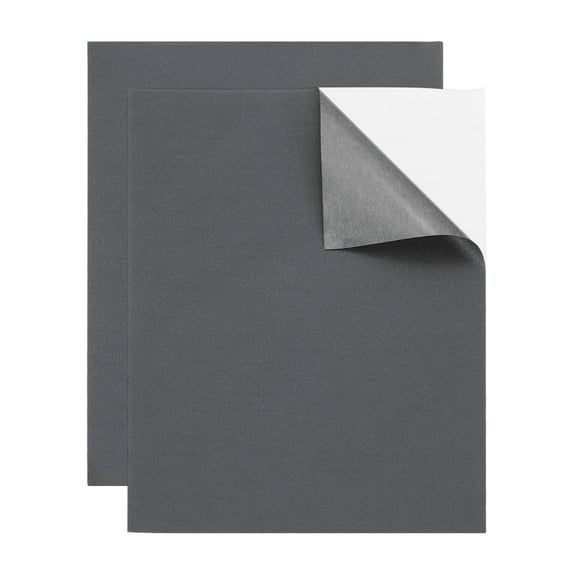 2 Pcs Leather Repair Patch 8"x10" Self-Adhesive Leather Vinyl Repair Tape Kit for Furniture Couches Sofa Chair Car Boat Seats Jackets, Dark Gray