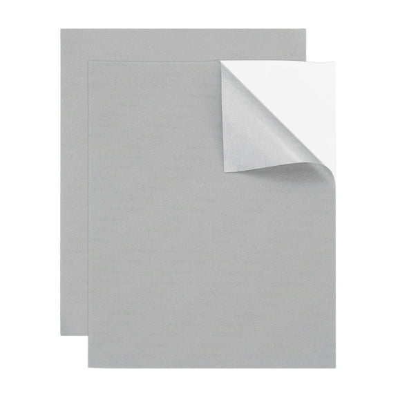 2 Pcs Leather Repair Patch 8"x10" Self-Adhesive Leather Vinyl Repair Tape Kit for Furniture Couches Sofa Chair Car Boat Seats Jackets, Gray