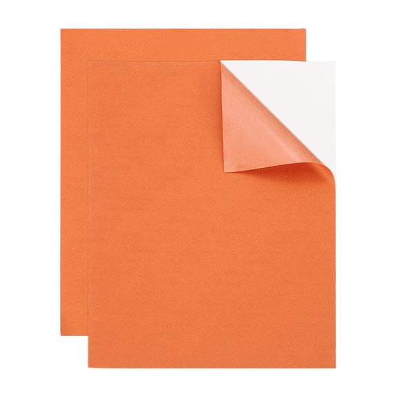 2 Pcs Leather Repair Patch 8"x10" Self-Adhesive Leather Vinyl Repair Tape Kit for Furniture Couches Sofa Chair Car Boat Seats Jackets, Orange