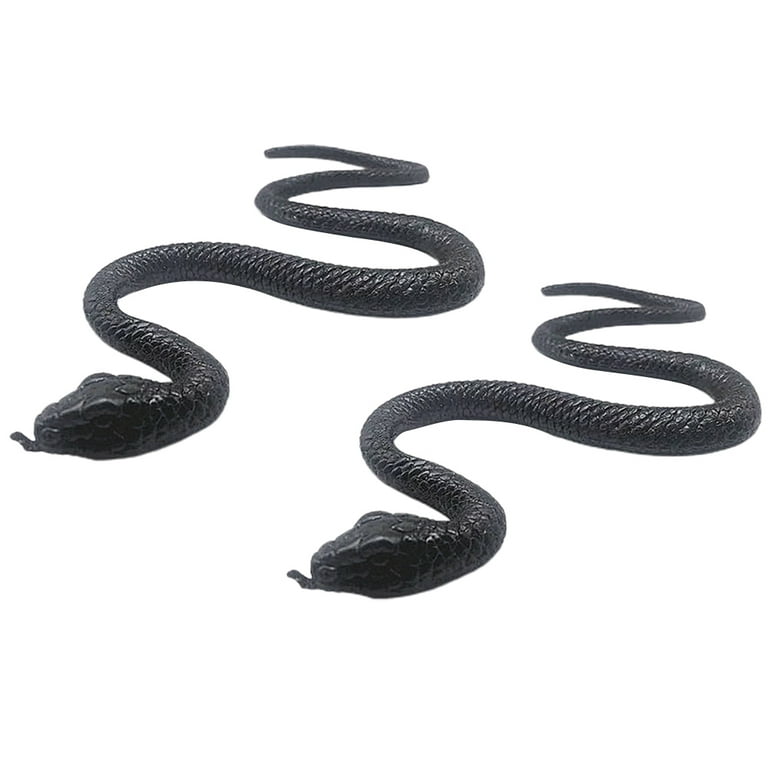 2 Pcs Lifelike Fake Snakes Halloween Decorations Realistic Snake