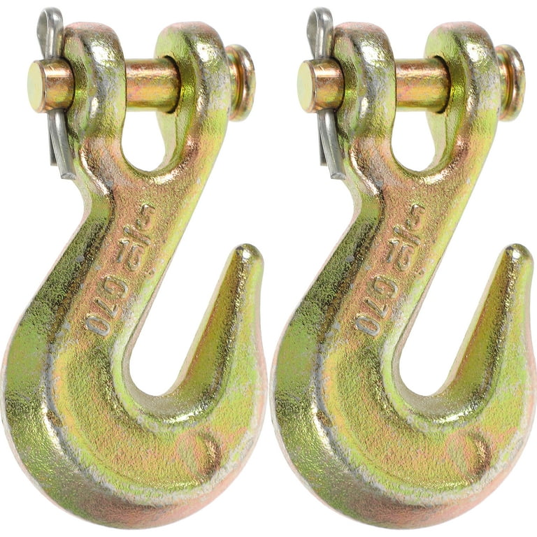 2 Pcs Lifting Hook Hooks for Hanging Heavy Duty Peg Logging Chain Metal  Engineering Supply