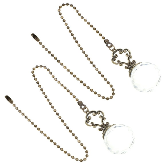 2 Pcs Light Pendant Lights Fan Hanging Chain Ceiling Decoration Bathroom Lamp