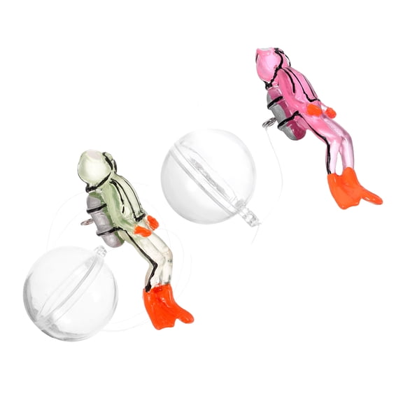 2 Pcs Light up Ice Cubes Floating Diver 6.80X3.00X2.00CM
