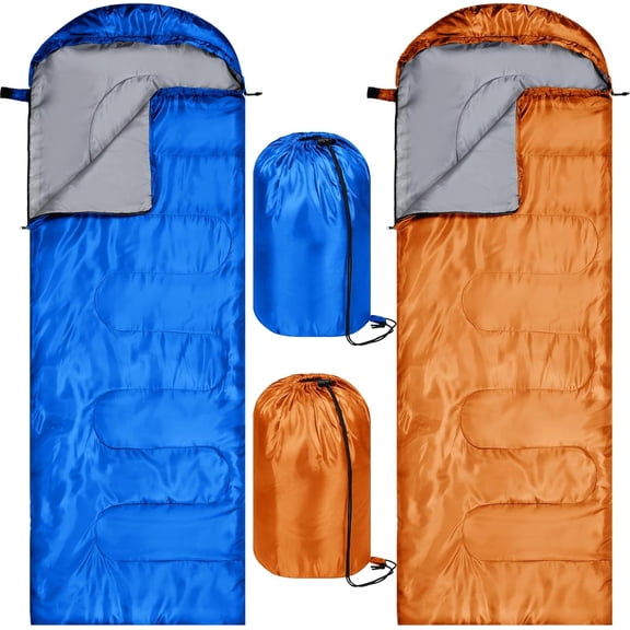 2 Pcs Lightweight Packable Waterproof Camping Sleeping Bag for Adults
