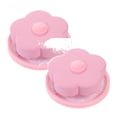 thumbnail image 1 of 2 Pcs Lint Catcher for Laundry, Pet Hair Remover for Laundry, Washing Machine Floating Lint Mesh Bag, Reusable Household Hair Filter Washer Lint Trap Net Pouch, 3.74x4.33 Inch, Pink, 1 of 9