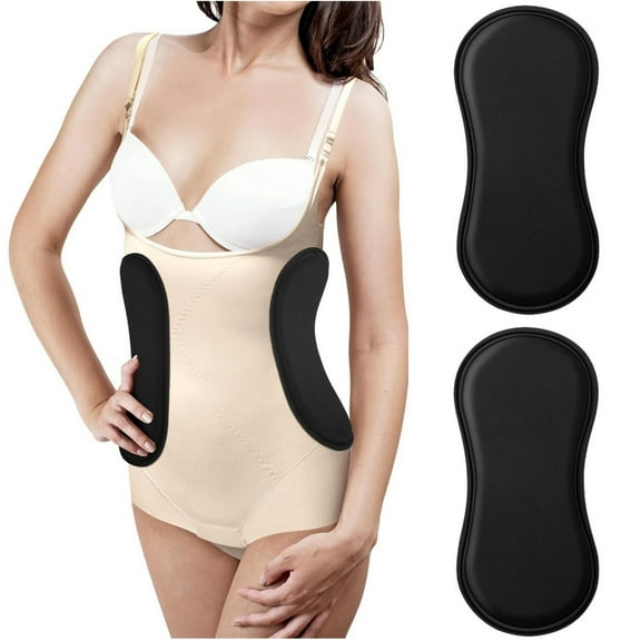 2 Pcs Lipo Foam Lateral Protectors Lipo Side Foam Lateral Pads Abdominal Compression Lipo Board Lipo Foams Pads for Preventing Loose Skin, Black, Topboutique