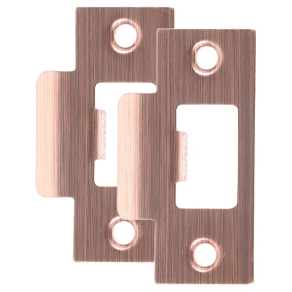 OFFIGAM 2-Pack Metal Door Latch Plate Covers for Improved Door Security and Stylish Home