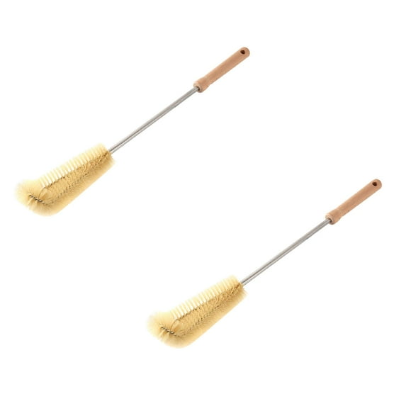 2 Pcs Long Handle Bottle Brush, Ergonomic Water Cleaner for Hard to Reach Areas Dishwasher for Cleaning Straws Nipples and Lids