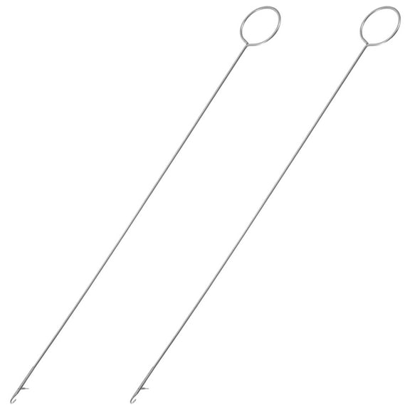 2 Pcs Loop Puller Sewing Thread Home Craft Sewing Tool 26.50X0.50X0.50CM
