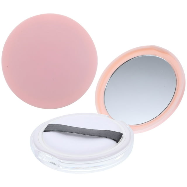 2 Pcs Loose Powder Box Powder Puff Makeup Powder Container Toiletry