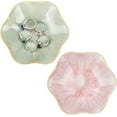 2 Pcs Lotus Leaf Jewelry Dish Tray 2 Colors Ring Dish Jewlery Dish Key