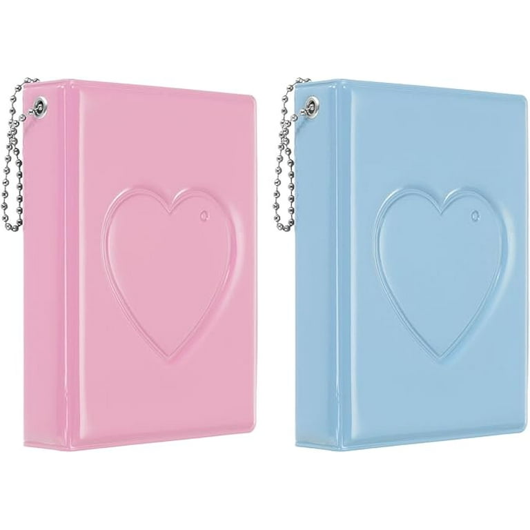 2 Pcs Love Heart Kpop Photocard Holder Book 3 Inch Mini