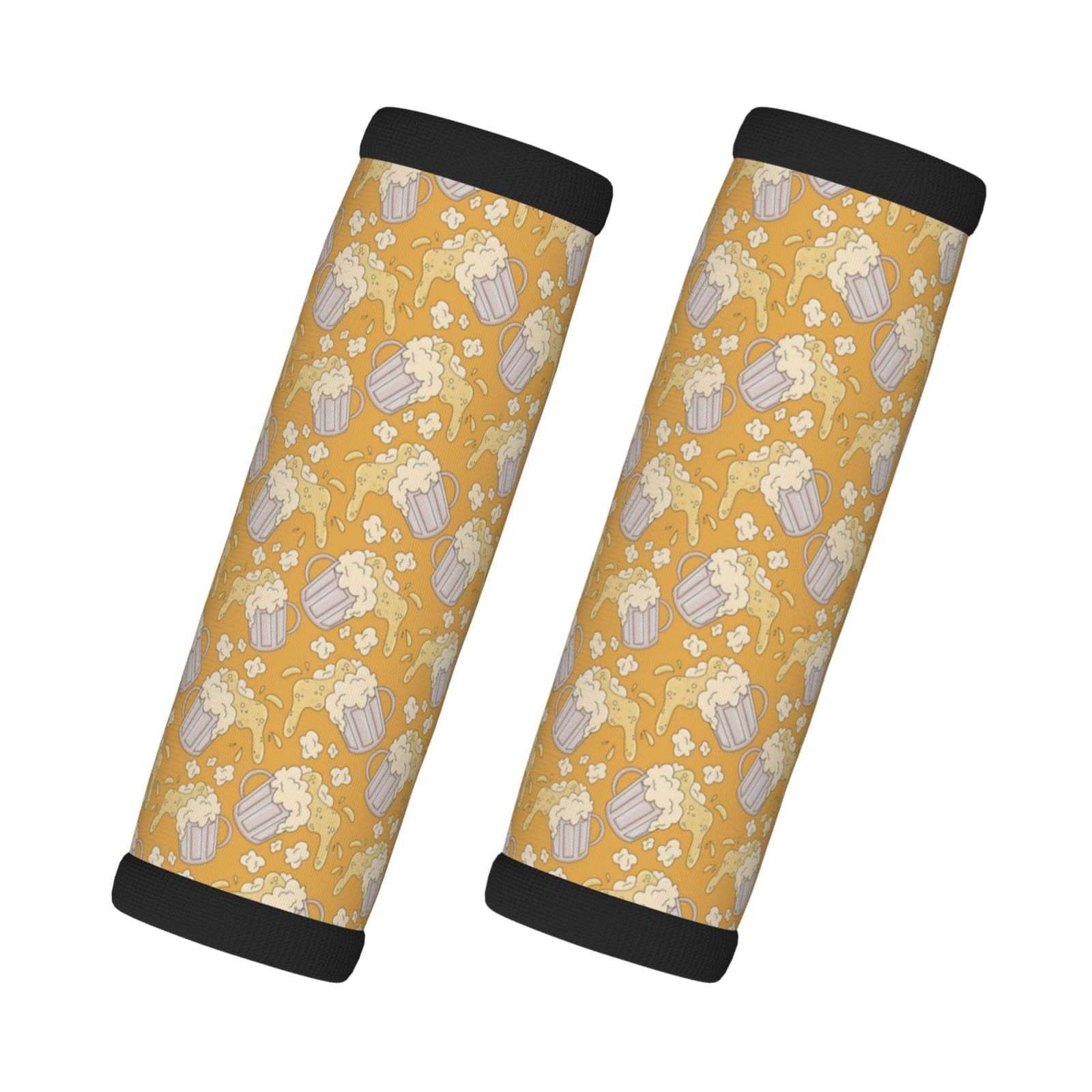 2 Pcs Luggage Handle Wraps for Suitcase Mug With Beer Suitcase Tags