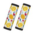 2 Pcs Luggage Handle Wraps for Suitcase strawberry lemon Suitcase