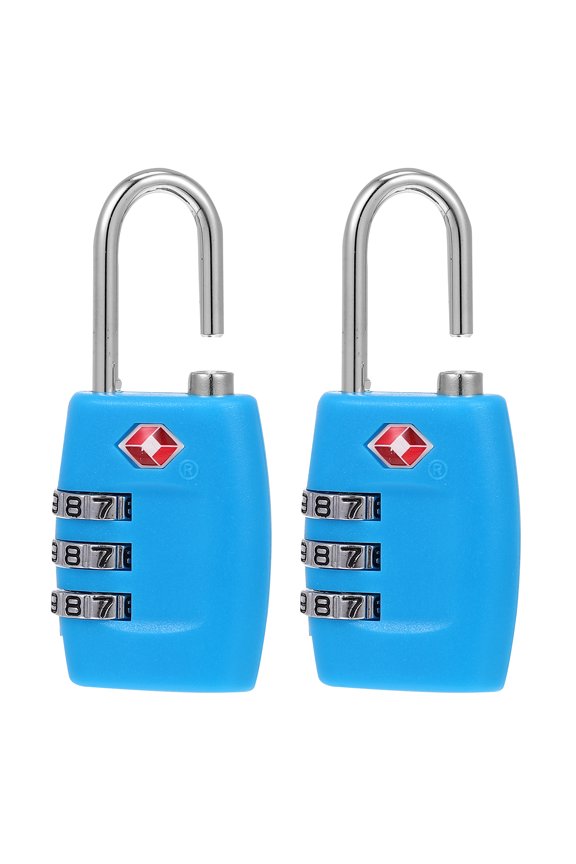 2 Pack TSA Approved Luggage Locks with Combination Code, Travel Security Locks for Suitcases and Lockers