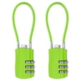 thumbnail image 1 of Uxcell Luggage Travel Lock, Digit Cable Combination Lock Width Body with Long Cable Green 5", 1 of 7
