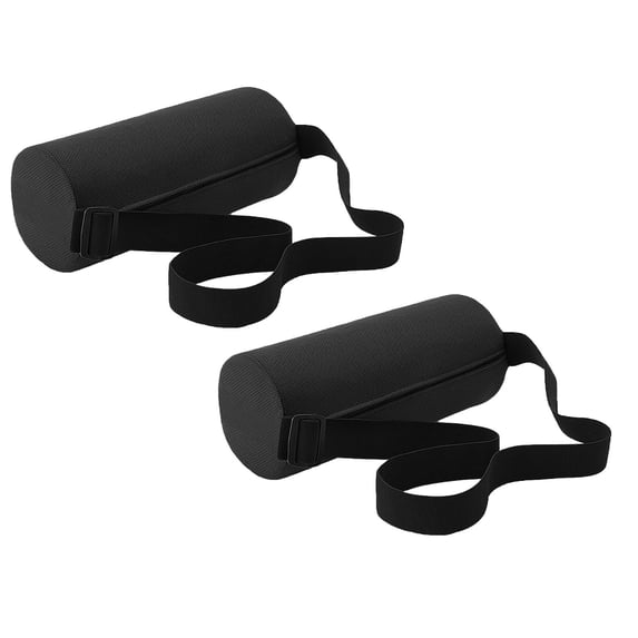 2 Pcs Lumbar Roll Support Pillow, Memory Foam Back Cushion with Washable Cover for Office Chair Car Gaming Chair Relieving Back Pain Improving Posture