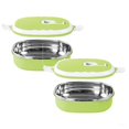 thumbnail image 1 of 2 Pcs Lunch Box Containers, Portable Rectangular Lunch Box, Stainless Steel Insulated Food Storage Container for Outdoor Camping Picnic, 1 of 9