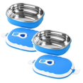 thumbnail image 1 of 2 Pcs Lunch Box Containers, Portable Rectangular Lunch Box, Stainless Steel Insulated Food Storage Container for Outdoor Camping Picnic, 1 of 9