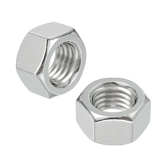 2 Pcs M18x2.5mm Hex Nuts, 316 Stainless Steel Metric Coarse Thread Hardware Nut
