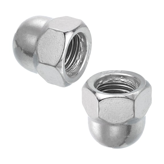 2 Pcs M20x2.5mm Acorn Cap Nuts, 304 Stainless Steel Hex Cap Dome Head Nuts