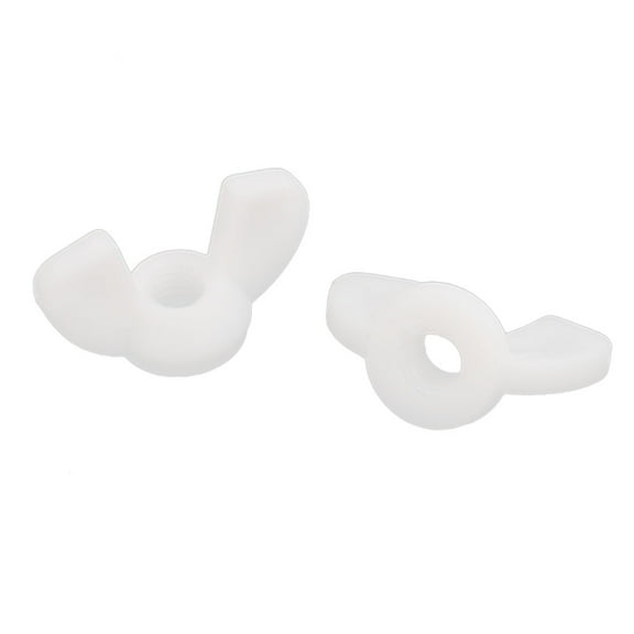 2 Pcs M6 Female Thread Diameter Nylon Wingnut Butterfly Wing Nuts DIY