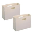 thumbnail image 1 of 2 Pcs Magazine File Holder Organizer Folder, Newspaper Storage Organizer Scrapbook Paper Storage, Plastic File Organizer for Office Work Desk Home 12.5 x 9.6 x 4.3", 1 of 9