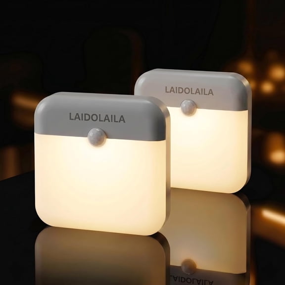 2 Pcs Magetic Night Light Motion Sensor Cruise Ship Approved with USB Cable LED Rechargeable Battery for Indoor Use in Bathroom Hallway Cabin Toilet Bed Stair for Travel Cruise Essentials 2026