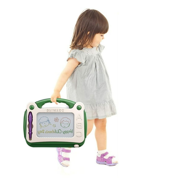 2 Pcs Magnetic Drawing Board, Magnet Doodle Board for Toddler Girls Boys 3 4 5 6 7 Year Old Kids, Montessori Preschool Educational Travel Toys Gift Etch A Colorful Sketch Magnet Erasable Writing Pad