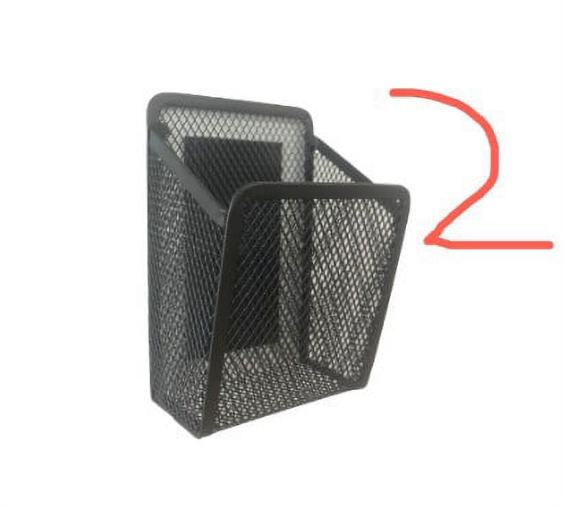 2 Pcs Pencil Holders Mesh Iron Pen Baskets Metal Writing