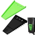thumbnail image 1 of 2 Pcs Magnetic Wrench Organizer Rack Drawer Storage System with 12 Slots SAE Metric Compatible Tool Holder for Toolbox Garage Workshop Automotive Repair Space Saving Tool Storage Rack, 1 of 8