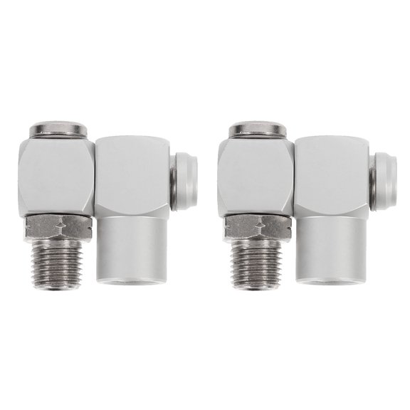 2 Pcs Mandrel Pneumatic Connector -degree Rotation Joint