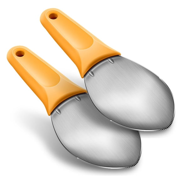 2 Pcs Mango Slicer Cutting Tool, Watermelon Cutter Tool, Mango Splitter Dragon Fruit Prep Tool, Mango Pitter and Peeler with Non-Slip Handle Kitchen Tools for papaya, avocado, Kiwi.
